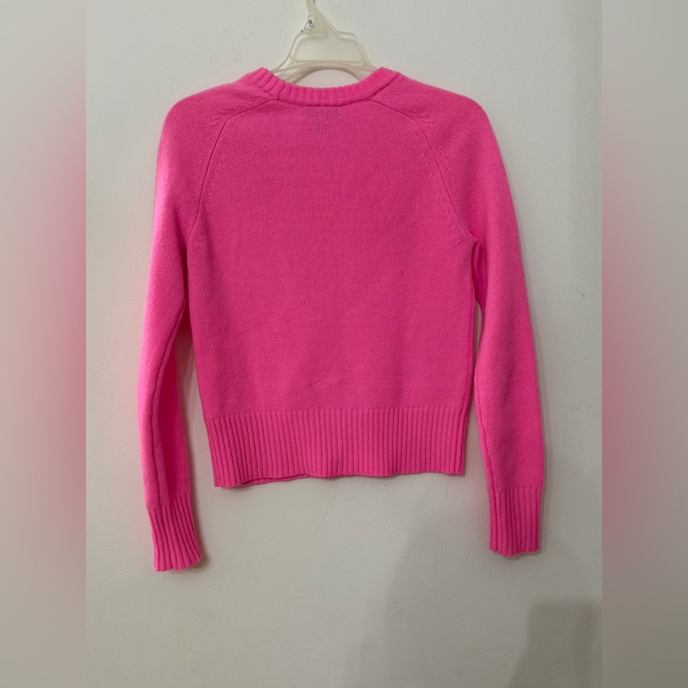 💖 J.Crew 100% Wool Crewneck Sweater – Hot Pink – XXS 💖 - Picture 13 of 13